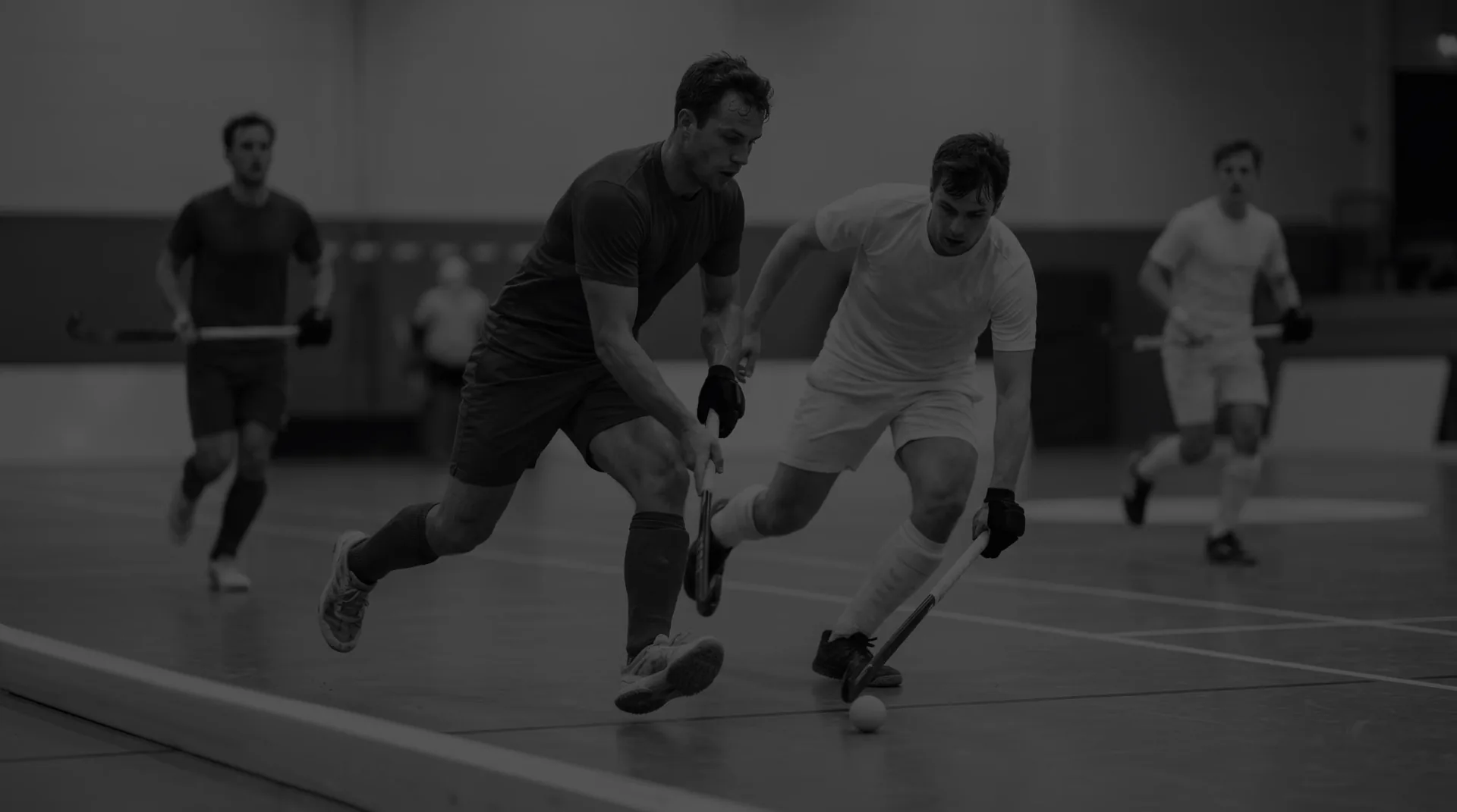 Indoor Hockey Spiel in der Sporthalle